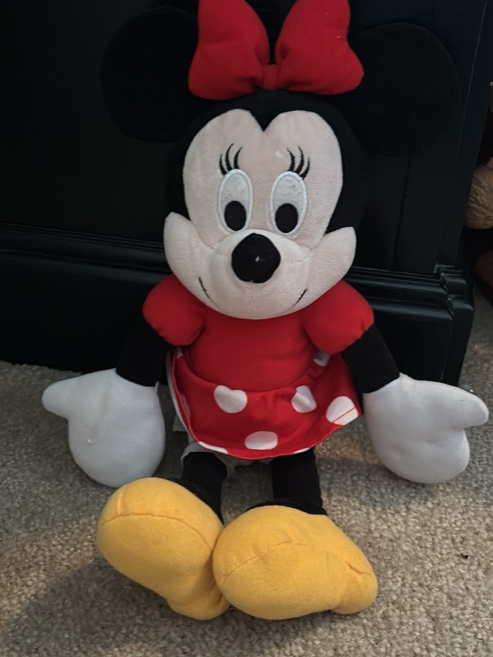 Disney Minnie Mouse Plush - Red Dress, White Polka Dots, Yellow Shoes